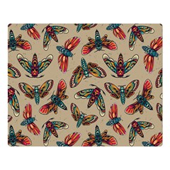 Dragonfly Pattern Double Sided Flano Blanket (large)  by designsbymallika