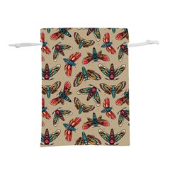 Dragonfly Pattern Lightweight Drawstring Pouch (l) by designsbymallika