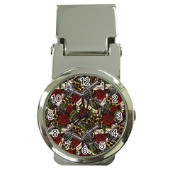 Hustle Hard Dragonfly Pattern Money Clip Watches