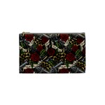 Hustle Hard Dragonfly Pattern Cosmetic Bag (Small) Front