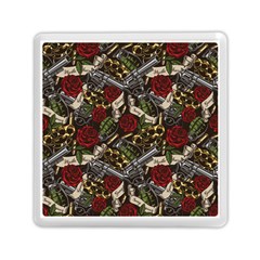 Hustle Hard Dragonfly Pattern Memory Card Reader (square) by designsbymallika