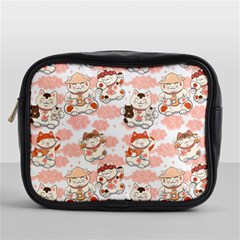 Menaki Cat Pattern Mini Toiletries Bag (one Side) by designsbymallika