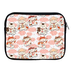 Menaki Cat Pattern Apple Ipad 2/3/4 Zipper Cases by designsbymallika