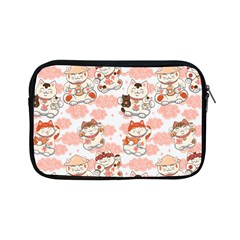 Menaki Cat Pattern Apple Ipad Mini Zipper Cases by designsbymallika