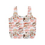 Menaki Cat Pattern Full Print Recycle Bag (S) Front