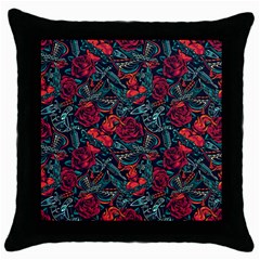 Strangled In Love Throw Pillow Case (black) by designsbymallika