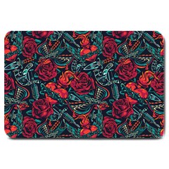 Strangled In Love Large Doormat  by designsbymallika