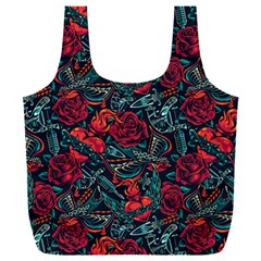 Strangled In Love Full Print Recycle Bag (xxl) by designsbymallika