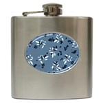 Abstract fashion style  Hip Flask (6 oz) Front