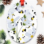 Tree poppies  Oval Ornament (Two Sides) Front