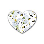 Tree poppies  Rubber Coaster (Heart)  Front