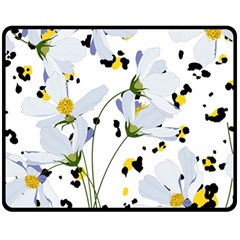 Tree Poppies  Fleece Blanket (medium)  by Sobalvarro