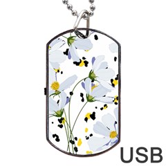 Tree Poppies  Dog Tag Usb Flash (two Sides) by Sobalvarro