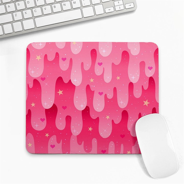 Rose slime  Large Mousepads