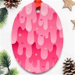 Rose slime  Oval Ornament (Two Sides) Front