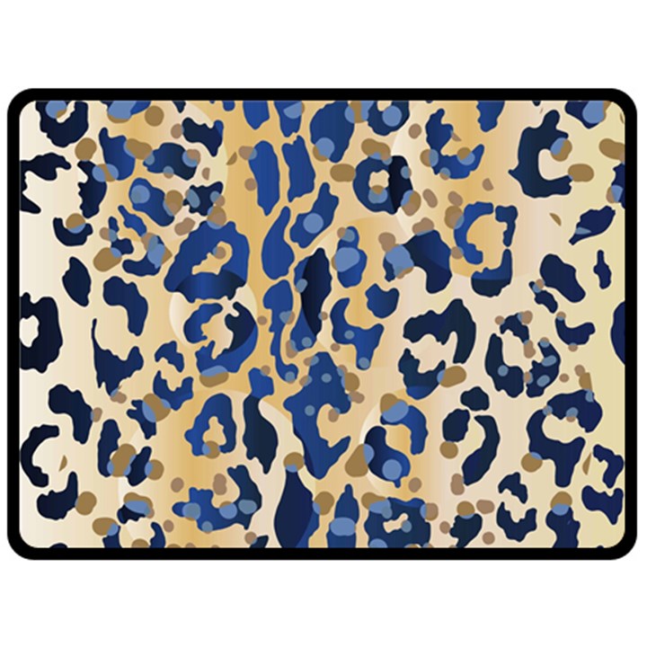 Leopard skin  Fleece Blanket (Large) 