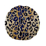 Leopard skin  Standard 15  Premium Flano Round Cushions Front