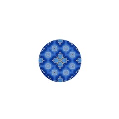 Ornate blue 1  Mini Magnets