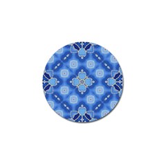 Ornate blue Golf Ball Marker (4 pack)