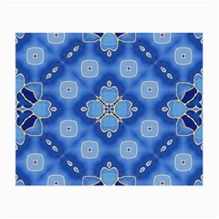 Ornate blue Small Glasses Cloth (2 Sides)