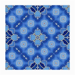 Ornate Blue Medium Glasses Cloth (2 Sides) by Dazzleway