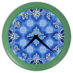 Ornate blue Color Wall Clock