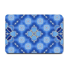 Ornate blue Small Doormat 