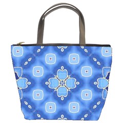 Ornate Blue Bucket Bag by Dazzleway