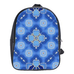 Ornate blue School Bag (XL)