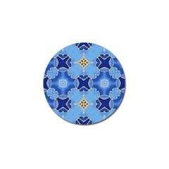 Blue Ornate Golf Ball Marker (10 Pack) by Dazzleway