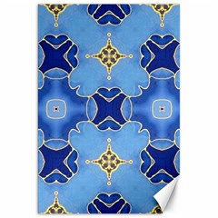 Blue Ornate Canvas 20  X 30  by Dazzleway