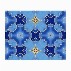 Blue Ornate Small Glasses Cloth (2 Sides) by Dazzleway