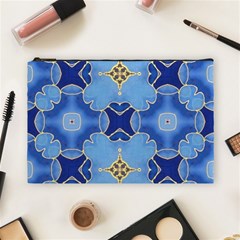 Blue Ornate Cosmetic Bag (large) by Dazzleway