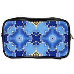 Blue Ornate Toiletries Bag (two Sides) by Dazzleway