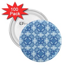 Blue Pattern 2 25  Buttons (100 Pack)  by Dazzleway