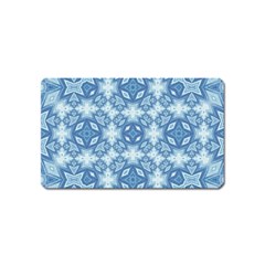 Blue Pattern Magnet (name Card) by Dazzleway