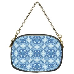 Blue Pattern Chain Purse (one Side) by Dazzleway