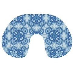 Blue Pattern Travel Neck Pillow by Dazzleway