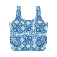 Blue Pattern Full Print Recycle Bag (m) by Dazzleway