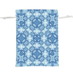 Blue Pattern  Lightweight Drawstring Pouch (xl) by Dazzleway