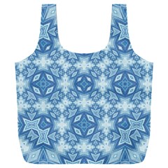 Blue Pattern Full Print Recycle Bag (xxxl)