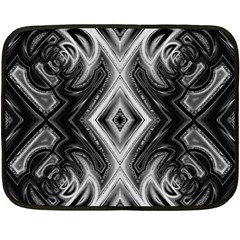 Black And White Fleece Blanket (mini) by Dazzleway