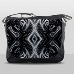 Black And White Messenger Bag by Dazzleway