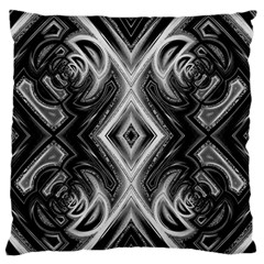 Black And White Standard Flano Cushion Case (one Side) by Dazzleway