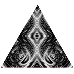 Black And White Wooden Puzzle Triangle by Dazzleway