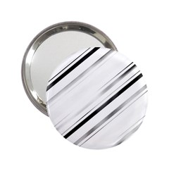 High Contrast Minimalist Black And White Modern Abstract Linear Geometric Style Design 2 25  Handbag Mirrors by dflcprintsclothing