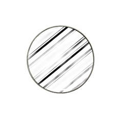 High contrast minimalist black and white modern abstract linear geometric style design Hat Clip Ball Marker (4 pack)