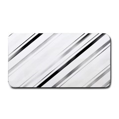 High contrast minimalist black and white modern abstract linear geometric style design Medium Bar Mats