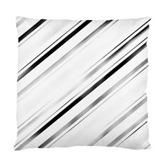 High Contrast Minimalist Black And White Modern Abstract Linear Geometric Style Design Standard Cushion Case (two Sides)