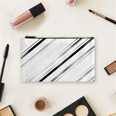 High Contrast Minimalist Black And White Modern Abstract Linear Geometric Style Design Cosmetic Bag (small)